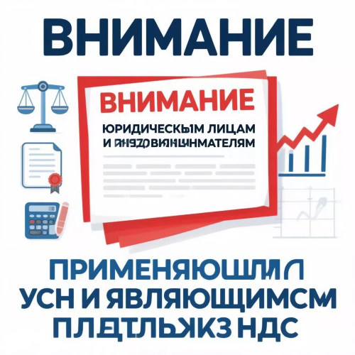 ВНИМАНИЕ ЮРИДИЧЕСКИМ ЛИЦАМ И ИНДИВИДУАЛЬНЫМ ПРЕДПРИНИМАТЕЛЯМ, ПРИМЕНЯЮЩИМ УСН И ЯВЛЯЮЩИМСЯ ПЛАТЕЛЬЩИКАМИ НДС